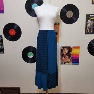 Faith | Teal Blue Knit Skirt